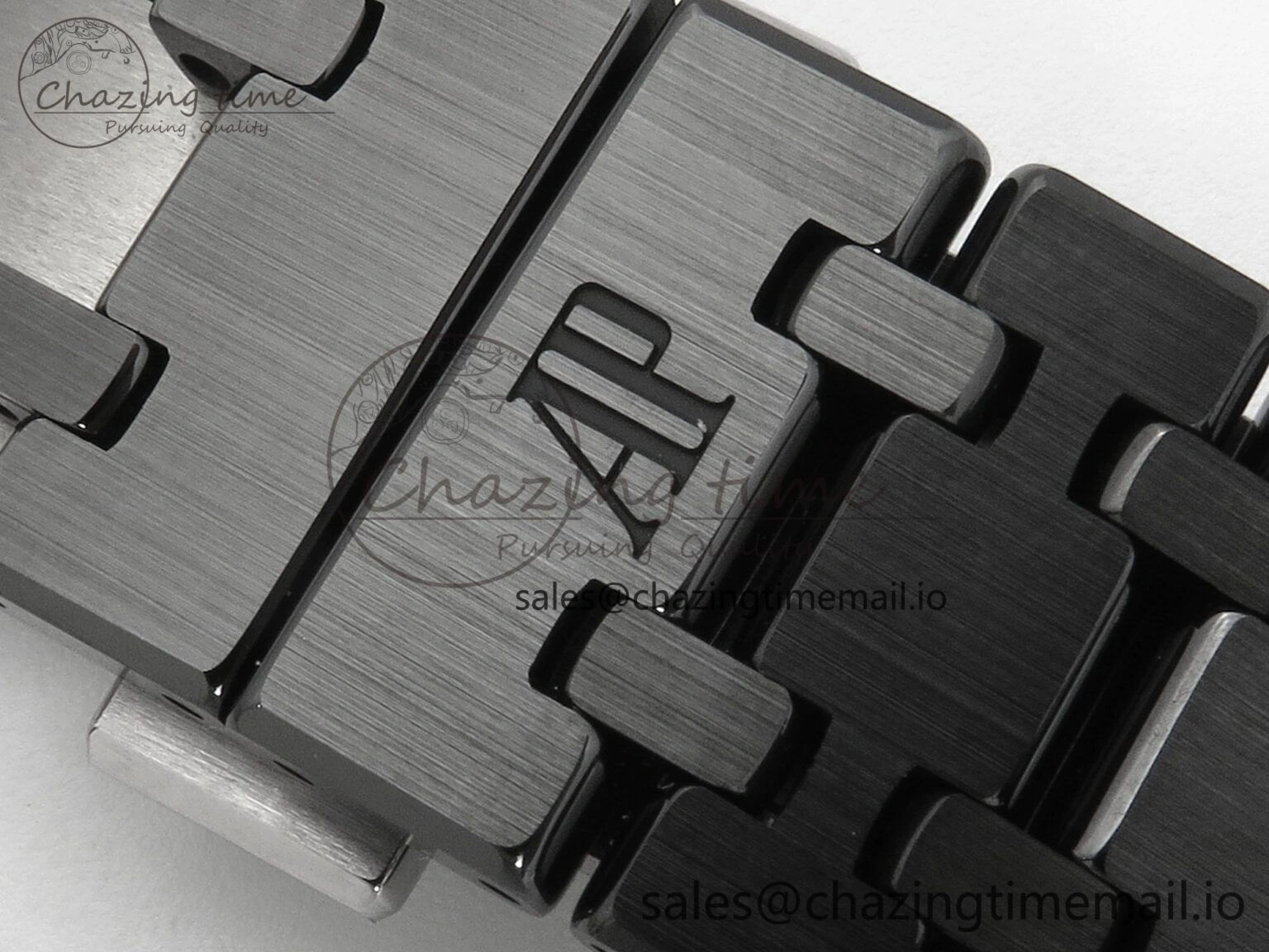 Royal Oak 41mm 15500 THBF 1:1 Best Edition Gray Dial on Black Ceramic Bracelet SA4302 Super Clone