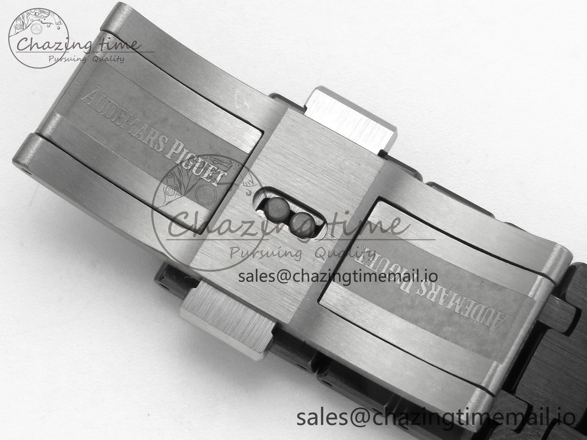 Royal Oak 41mm 15500 THBF 1:1 Best Edition Gray Dial on Black Ceramic Bracelet SA4302 Super Clone