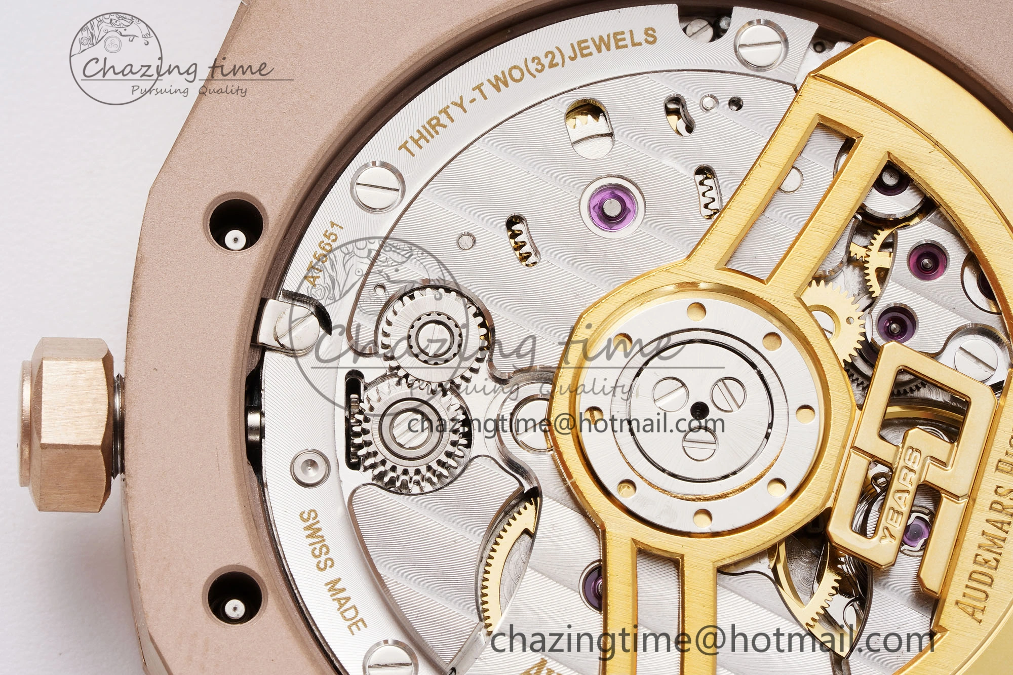 Royal Oak 41mm 15510 “50th Anniversary” RG APSF 1:1 Best Edition Blue Dial on RG Bracelet SA4302 Super Clone
