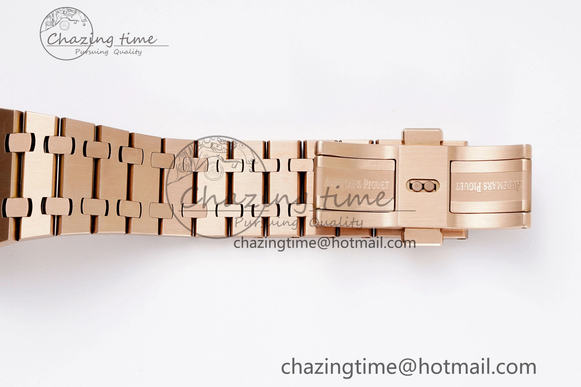 Royal Oak 41mm 15510 “50th Anniversary” RG APSF 1:1 Best Edition Blue Dial on RG Bracelet SA4302 Super Clone