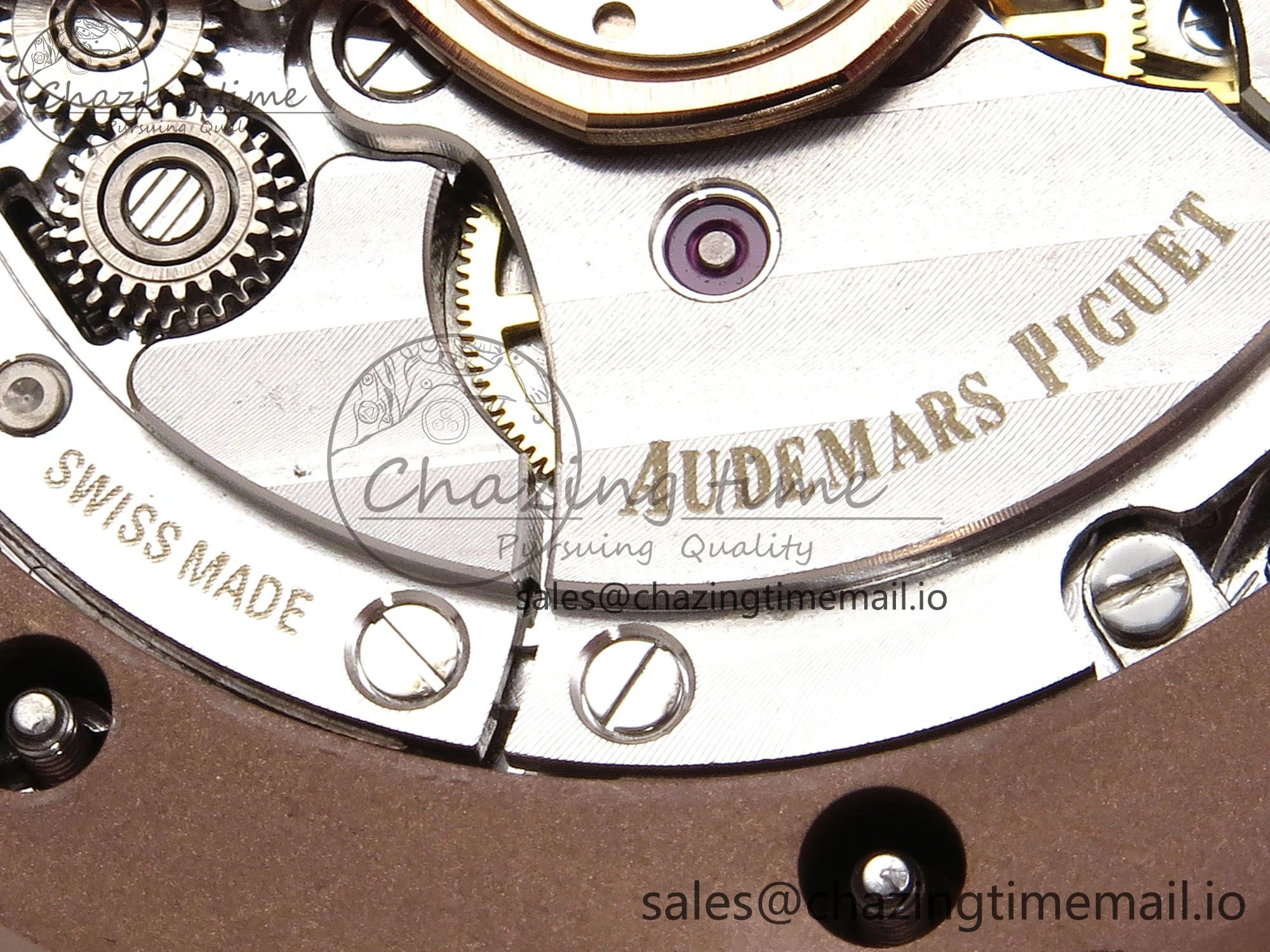 Royal Oak 41mm 15510 “50th Anniversary” RG IPF 1:1 Best Edition Black Textured Dial on RG Bracelet SA4302 Super Clone