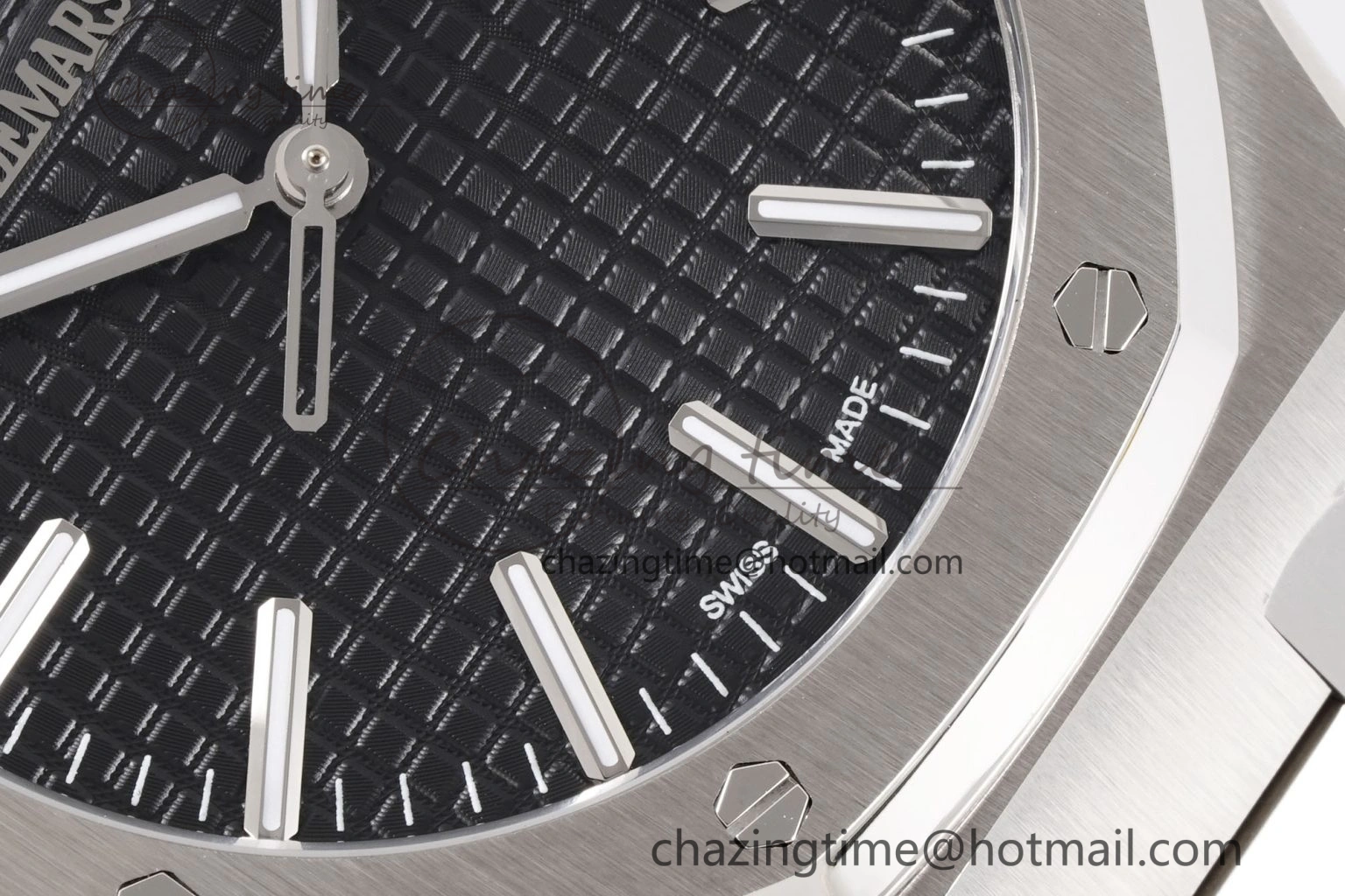 Royal Oak 41mm 15510 “50th Anniversary” SS APSF 1:1 Best Edition Black Dial on SS Bracelet SA4302 Super Clone