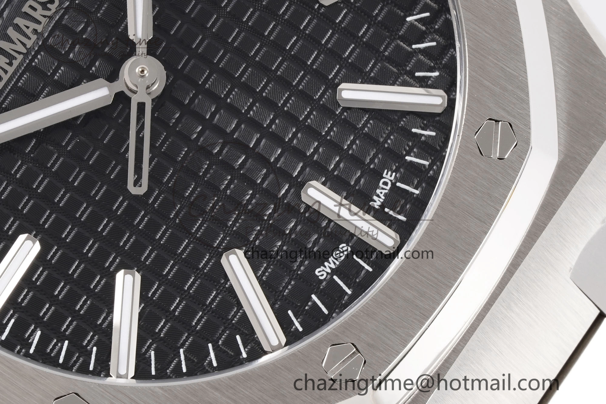 Royal Oak 41mm 15510 “50th Anniversary” SS APSF 1:1 Best Edition Black Dial on SS Bracelet SA4302 Super Clone