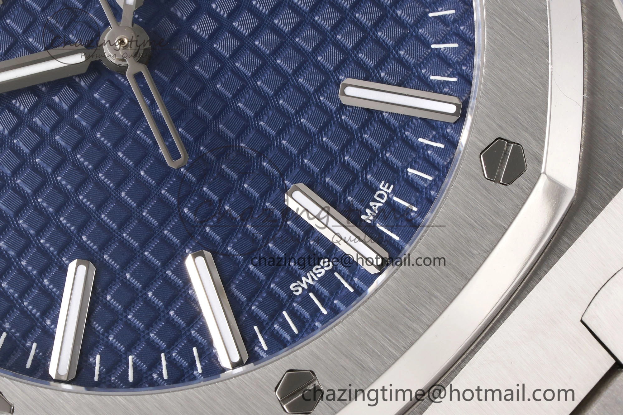 Royal Oak 41mm 15510 “50th Anniversary” SS APSF 1:1 Best Edition Blue Dial on SS Bracelet SA4302 Super Clone