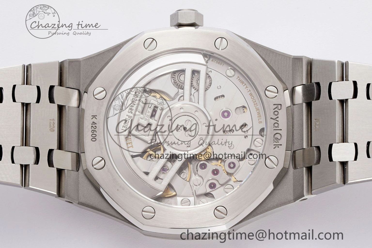 Royal Oak 41mm 15510 “50th Anniversary” SS APSF 1:1 Best Edition Gray Dial on SS Bracelet SA4302 Super Clone
