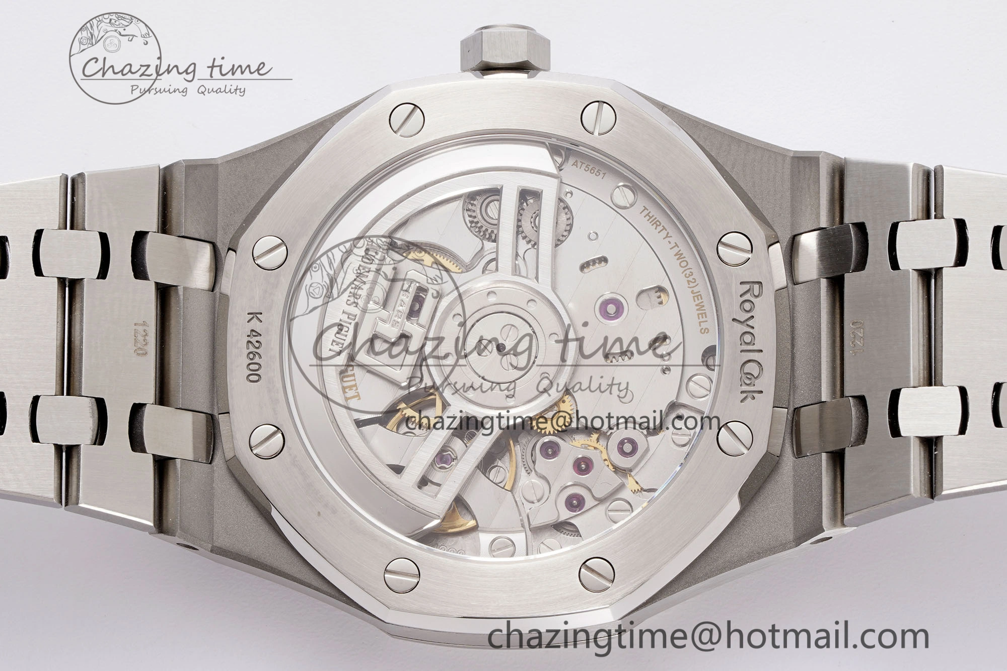 Royal Oak 41mm 15510 “50th Anniversary” SS APSF 1:1 Best Edition Gray Dial on SS Bracelet SA4302 Super Clone