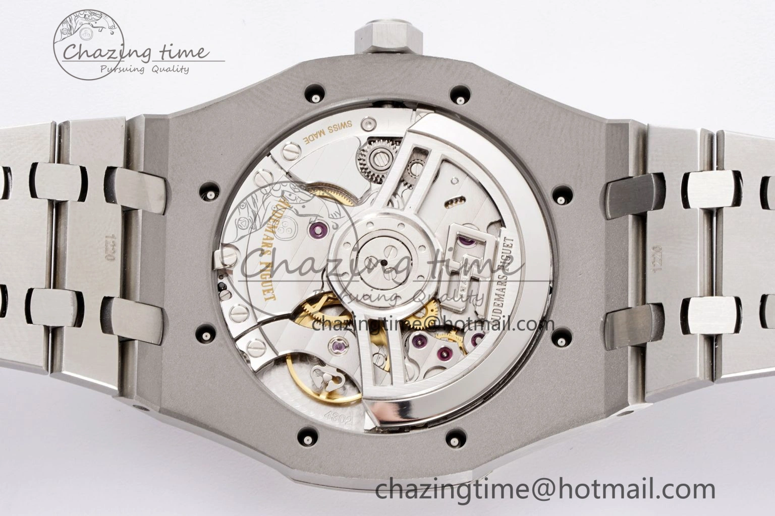 Royal Oak 41mm 15510 “50th Anniversary” SS APSF 1:1 Best Edition Gray Dial on SS Bracelet SA4302 Super Clone