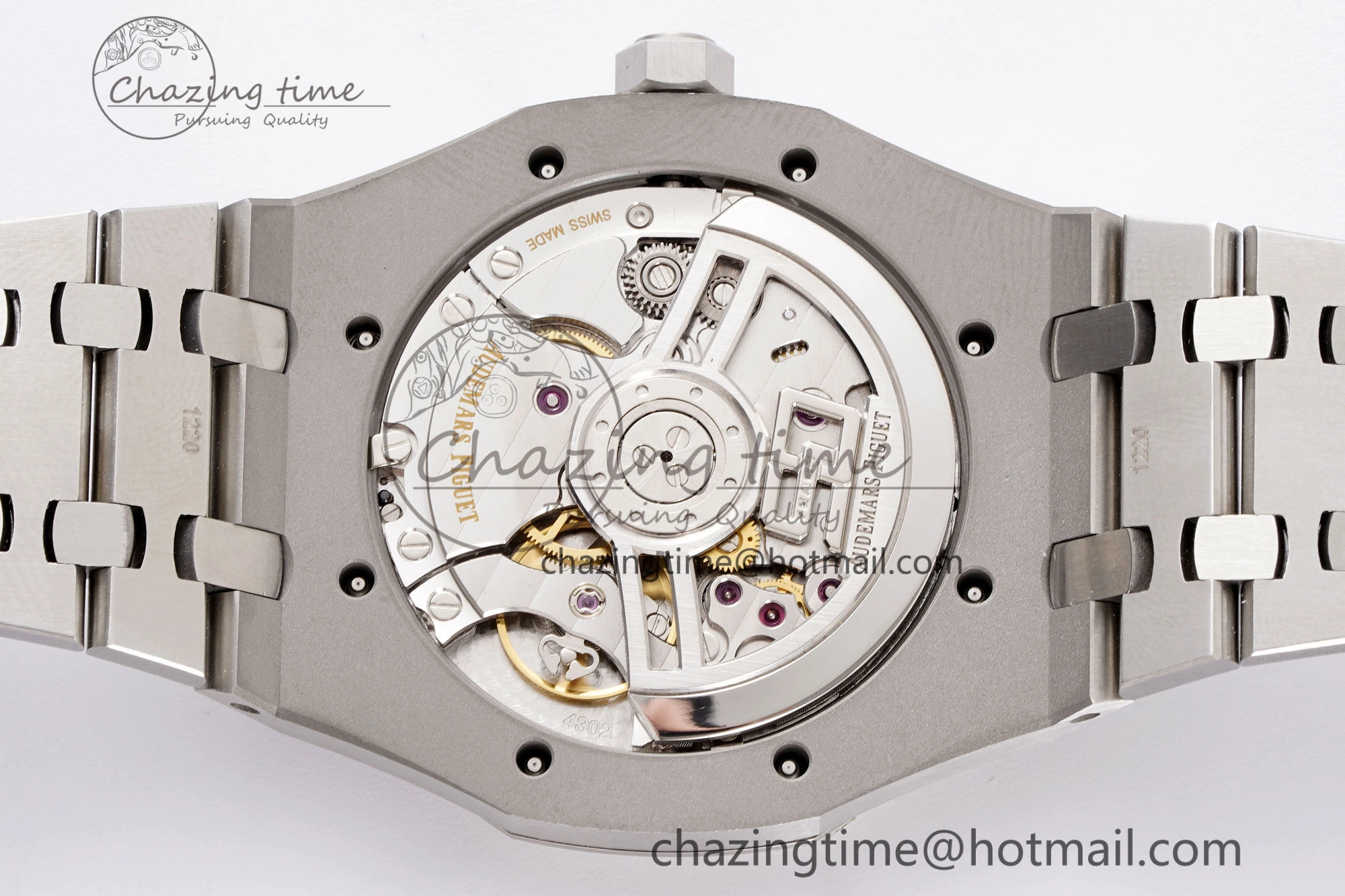 Royal Oak 41mm 15510 “50th Anniversary” SS APSF 1:1 Best Edition Gray Dial on SS Bracelet SA4302 Super Clone