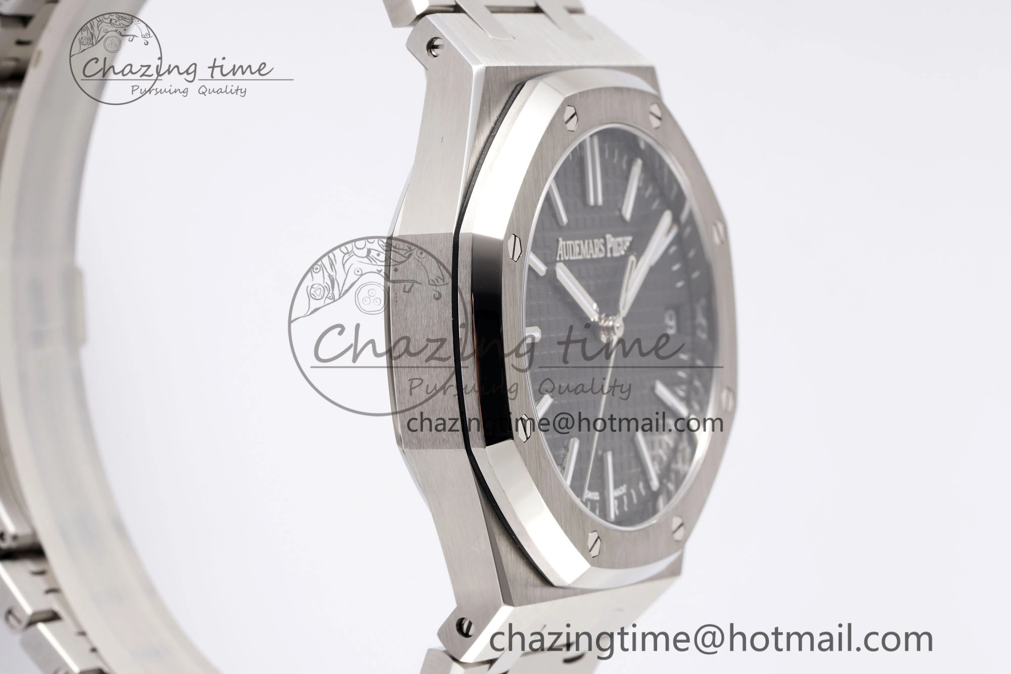 Royal Oak 41mm 15510 “50th Anniversary” SS APSF 1:1 Best Edition Gray Dial on SS Bracelet SA4302 Super Clone