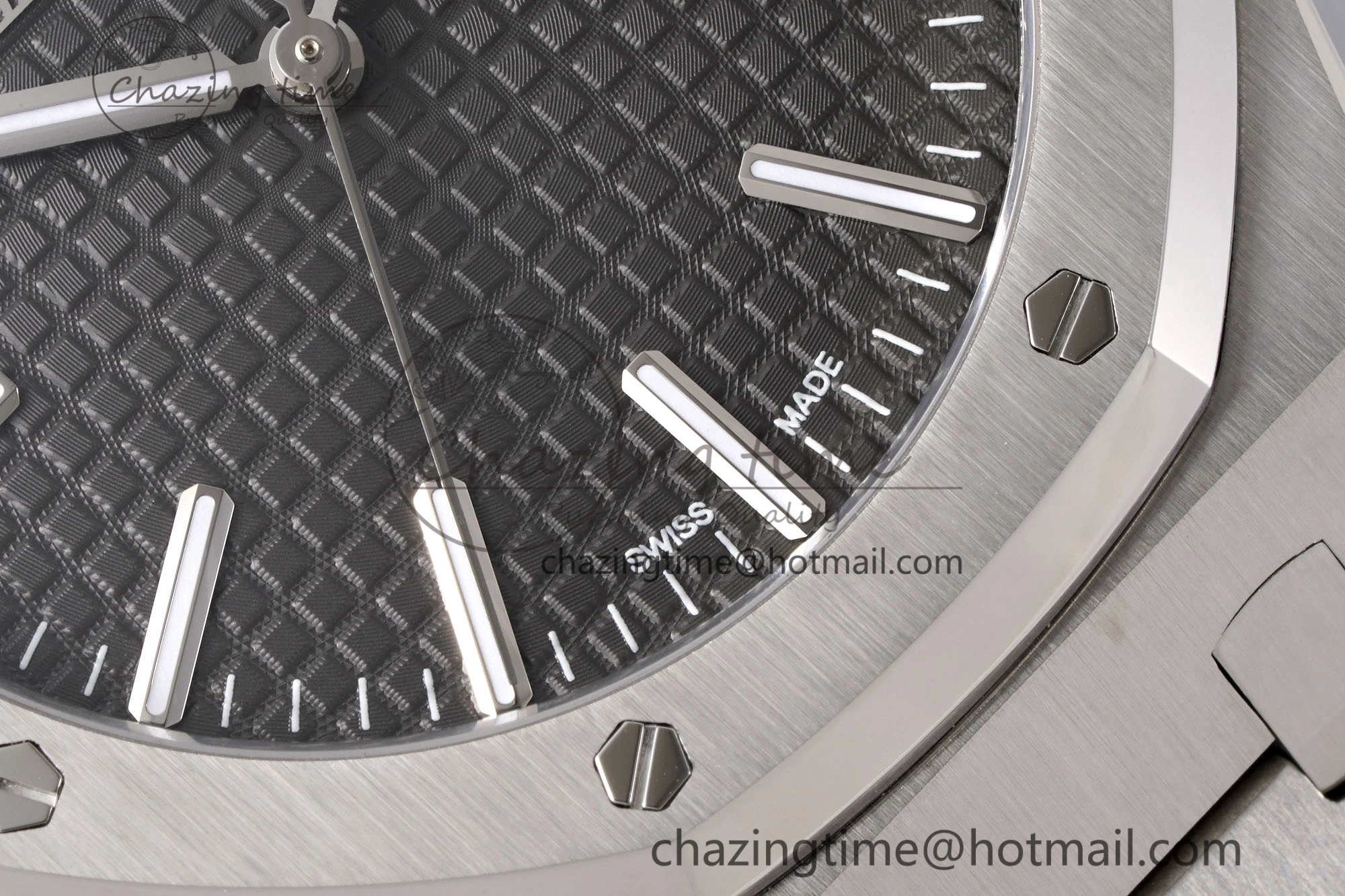 Royal Oak 41mm 15510 “50th Anniversary” SS APSF 1:1 Best Edition Gray Dial on SS Bracelet SA4302 Super Clone