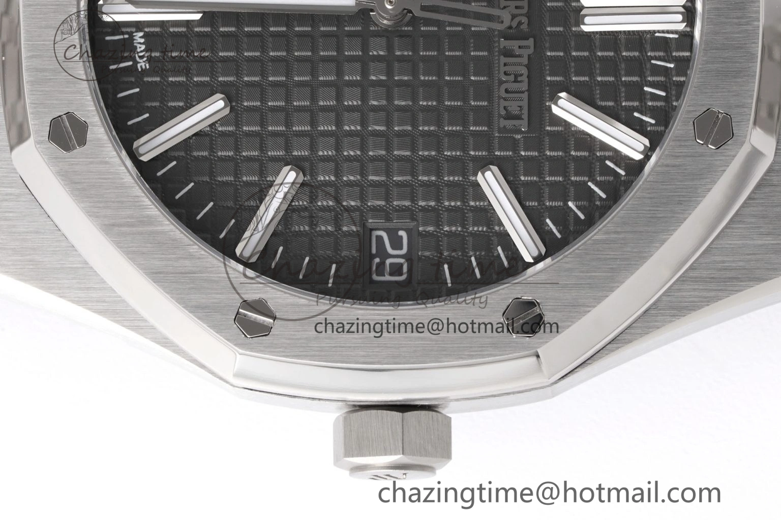Royal Oak 41mm 15510 “50th Anniversary” SS APSF 1:1 Best Edition Gray Dial on SS Bracelet SA4302 Super Clone