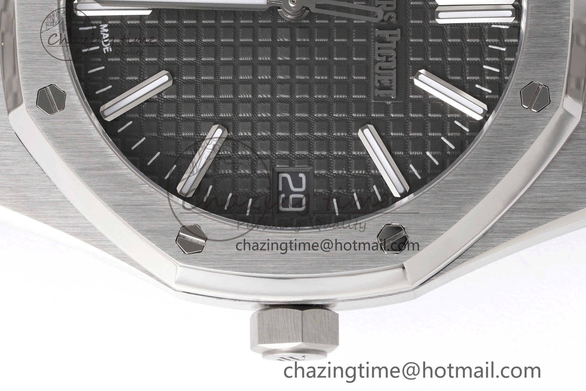 Royal Oak 41mm 15510 “50th Anniversary” SS APSF 1:1 Best Edition Gray Dial on SS Bracelet SA4302 Super Clone