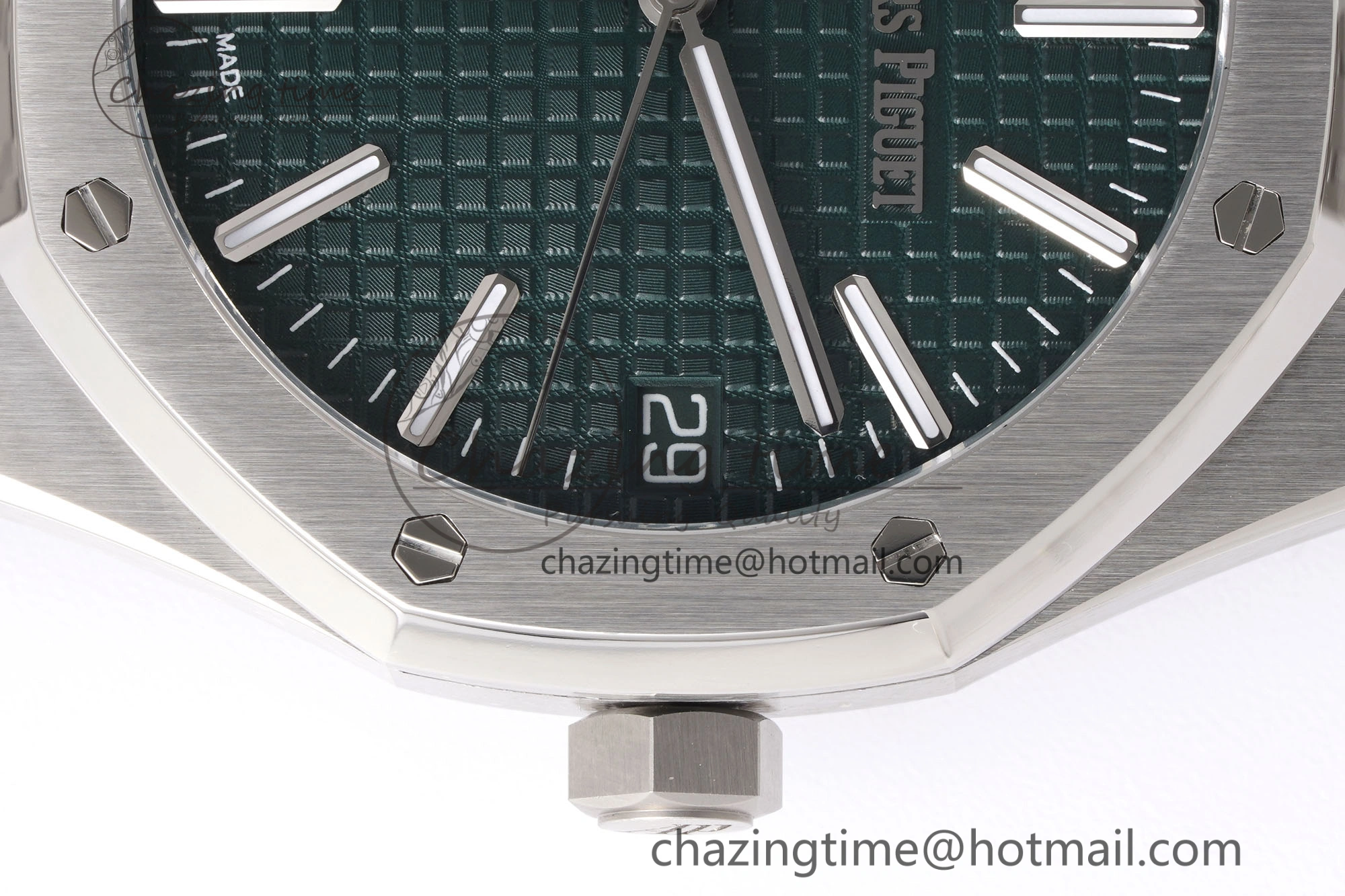 Royal Oak 41mm 15510 “50th Anniversary” SS APSF 1:1 Best Edition Green Dial on SS Bracelet SA4302 Super Clone