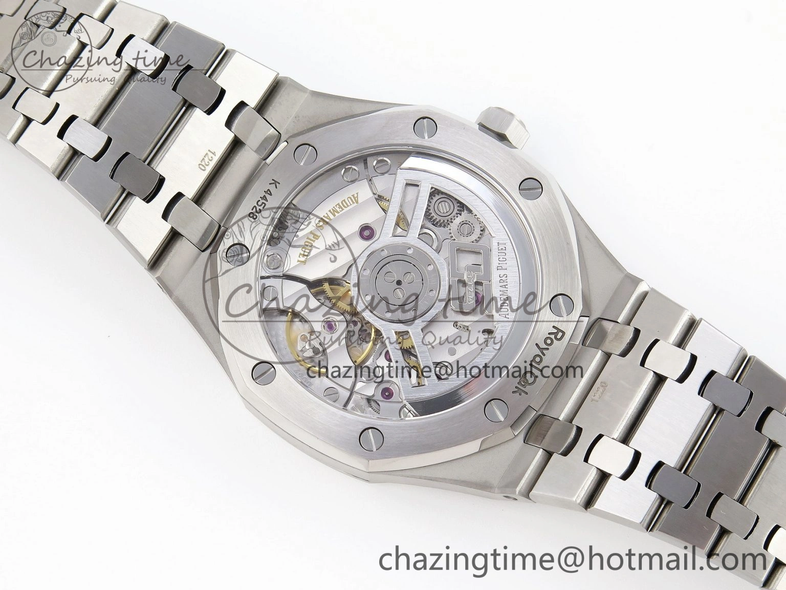 Royal Oak 41mm 15510 “50th Anniversary” SS APSF 1:1 Best Edition White Dial on SS Bracelet SA4302 Super Clone