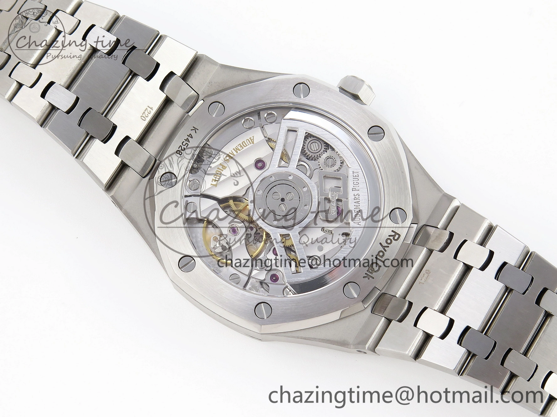 Royal Oak 41mm 15510 “50th Anniversary” SS APSF 1:1 Best Edition White Dial on SS Bracelet SA4302 Super Clone