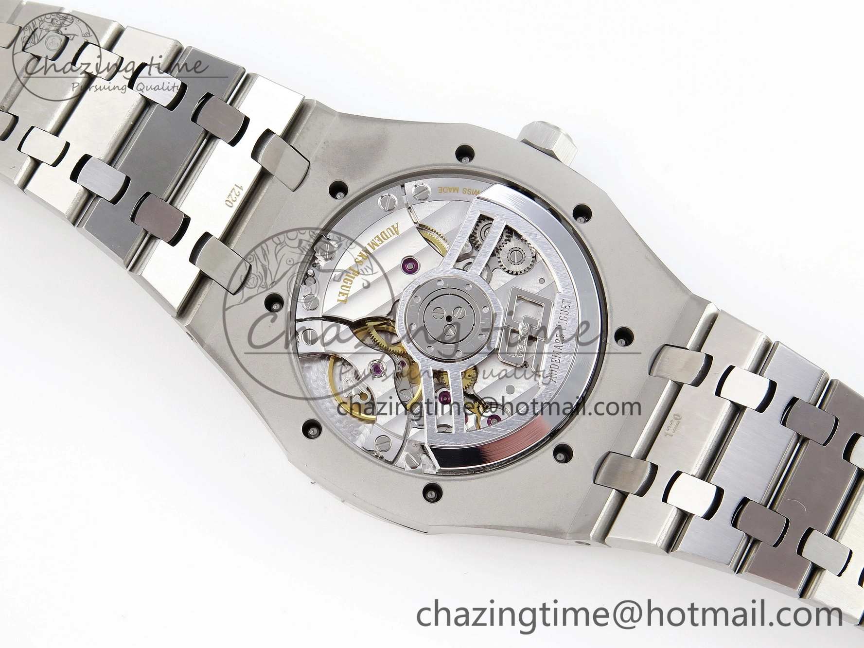 Royal Oak 41mm 15510 “50th Anniversary” SS APSF 1:1 Best Edition White Dial on SS Bracelet SA4302 Super Clone
