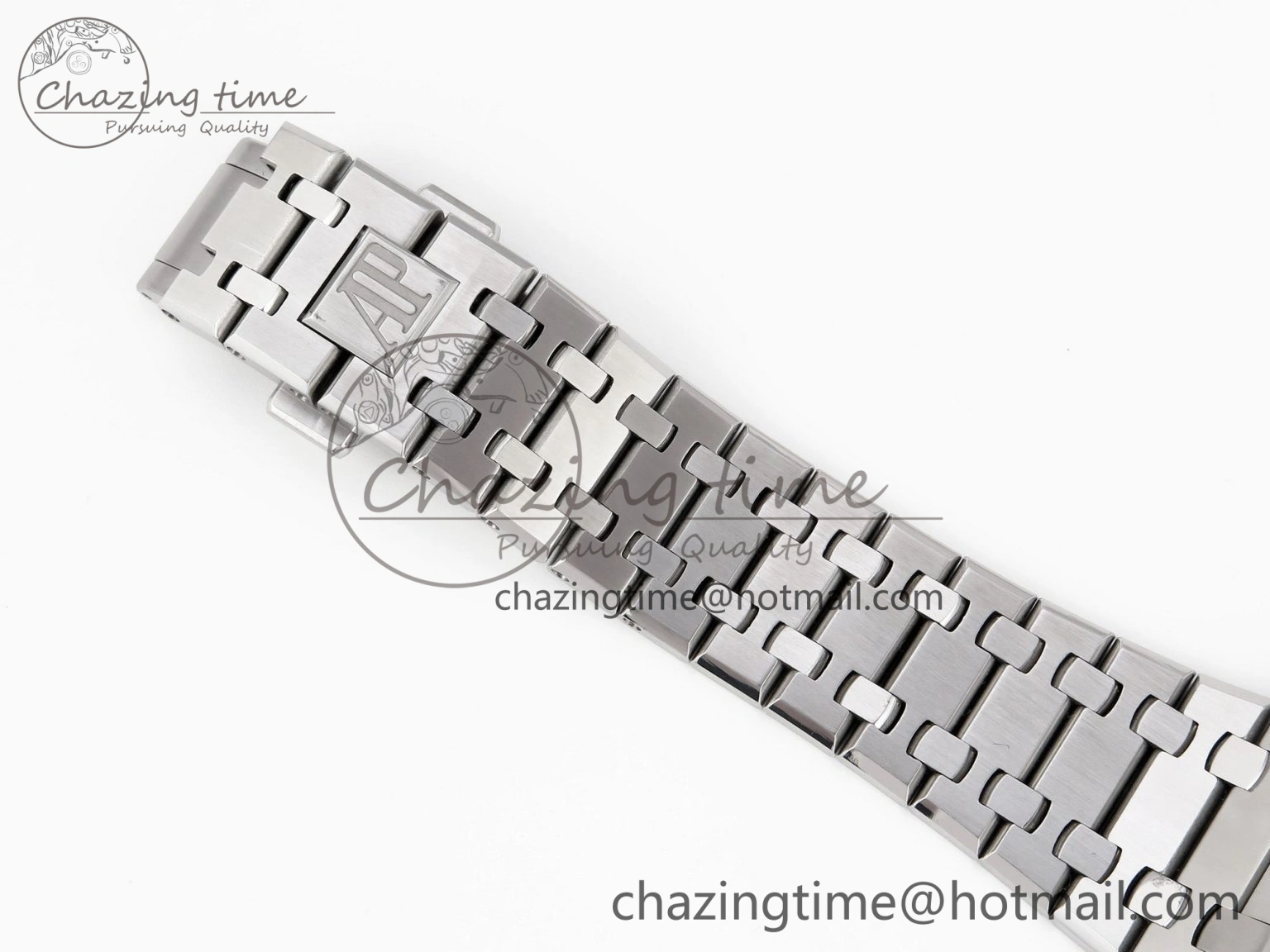 Royal Oak 41mm 15510 “50th Anniversary” SS APSF 1:1 Best Edition White Dial on SS Bracelet SA4302 Super Clone