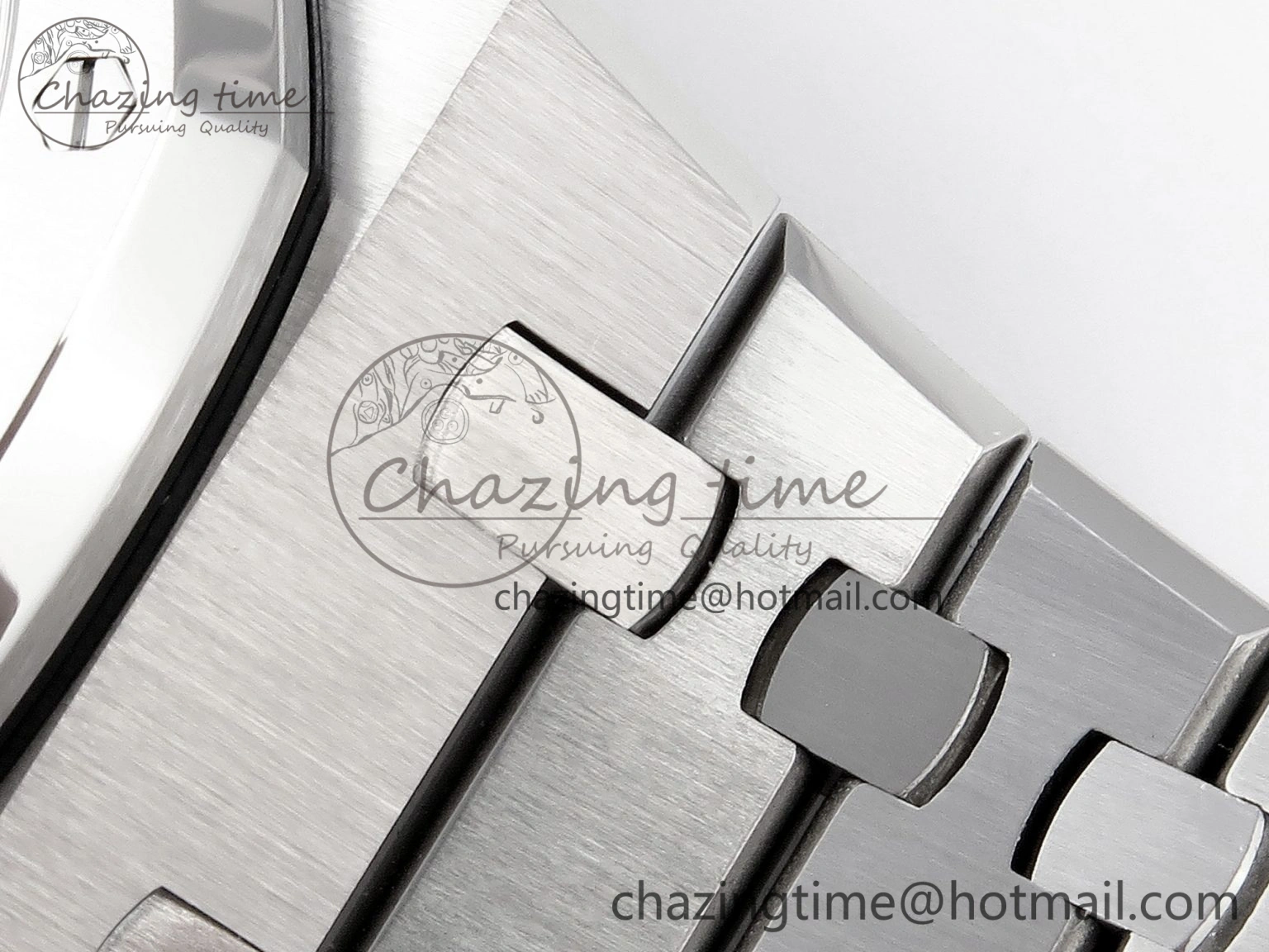 Royal Oak 41mm 15510 “50th Anniversary” SS APSF 1:1 Best Edition White Dial on SS Bracelet SA4302 Super Clone