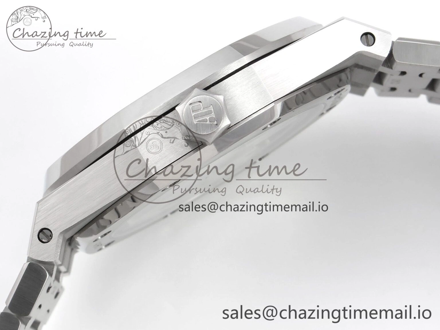 Royal Oak 41mm 15510 “50th Anniversary” SS IPF 1:1 Best Edition Black Textured Dial on SS Bracelet SA4302 Super Clone