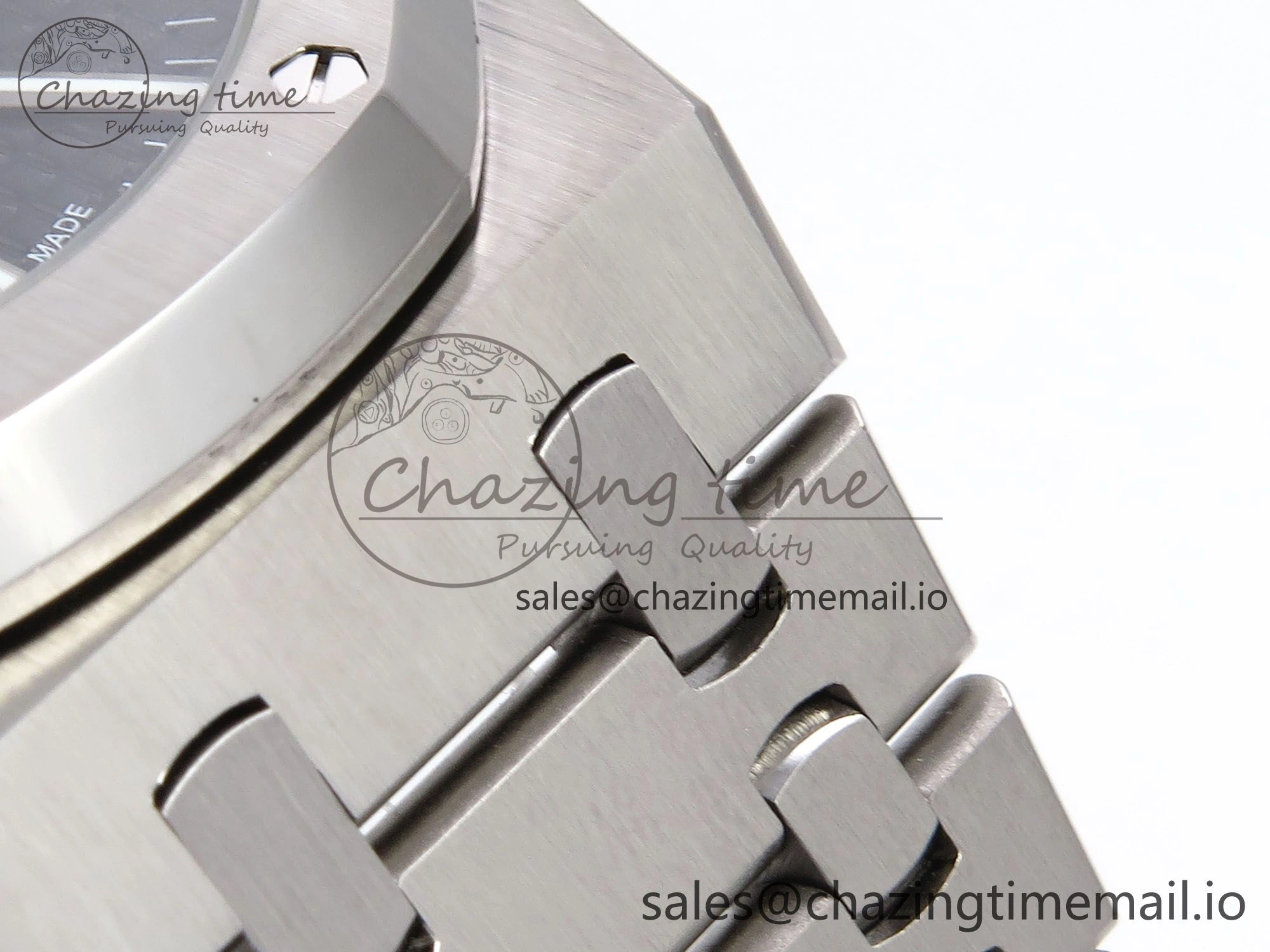 Royal Oak 41mm 15510 “50th Anniversary” SS IPF 1:1 Best Edition Black Textured Dial on SS Bracelet SA4302 Super Clone