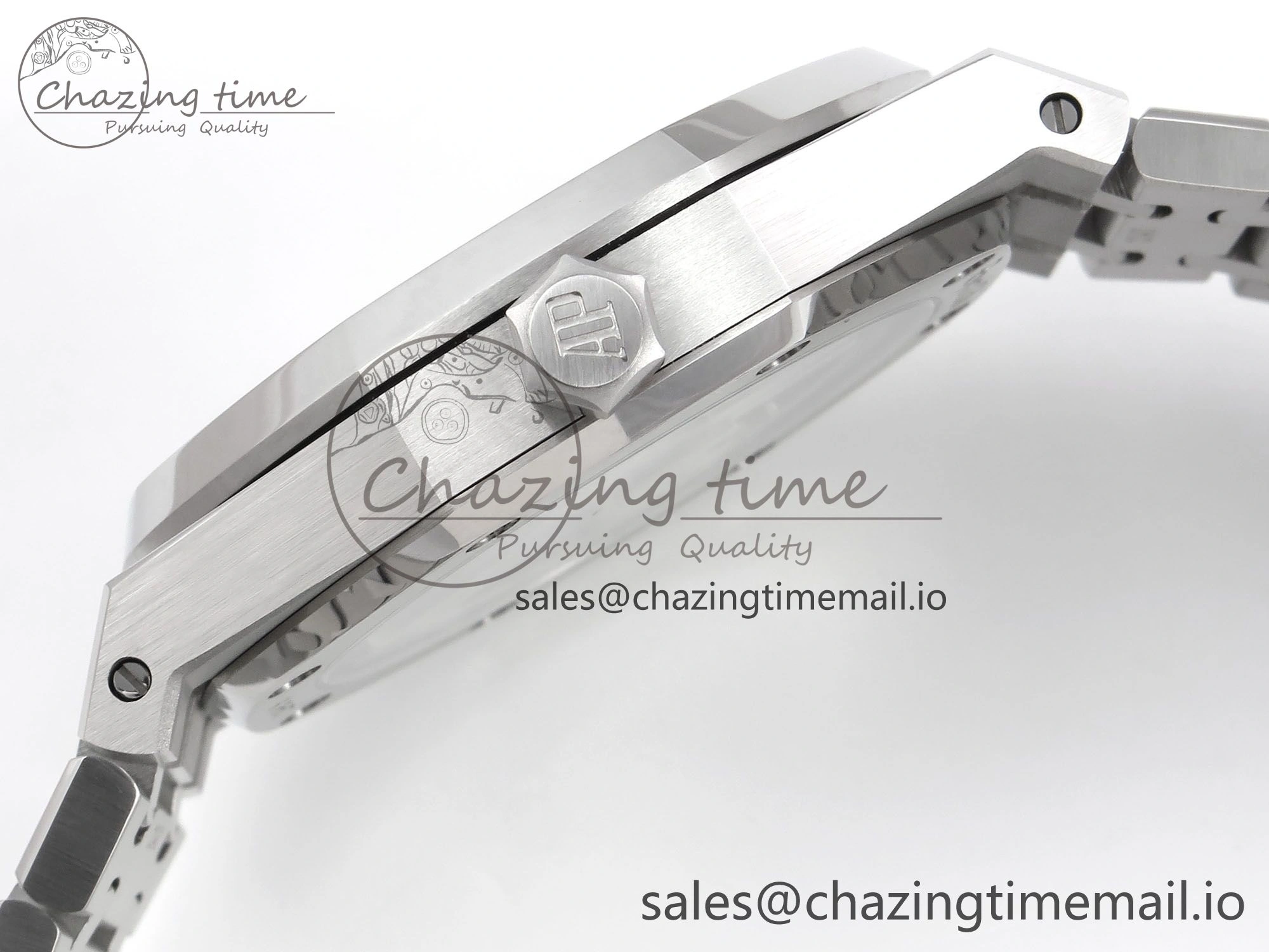 Royal Oak 41mm 15510 “50th Anniversary” SS IPF 1:1 Best Edition Gray Textured Dial on SS Bracelet SA4302 Super Clone