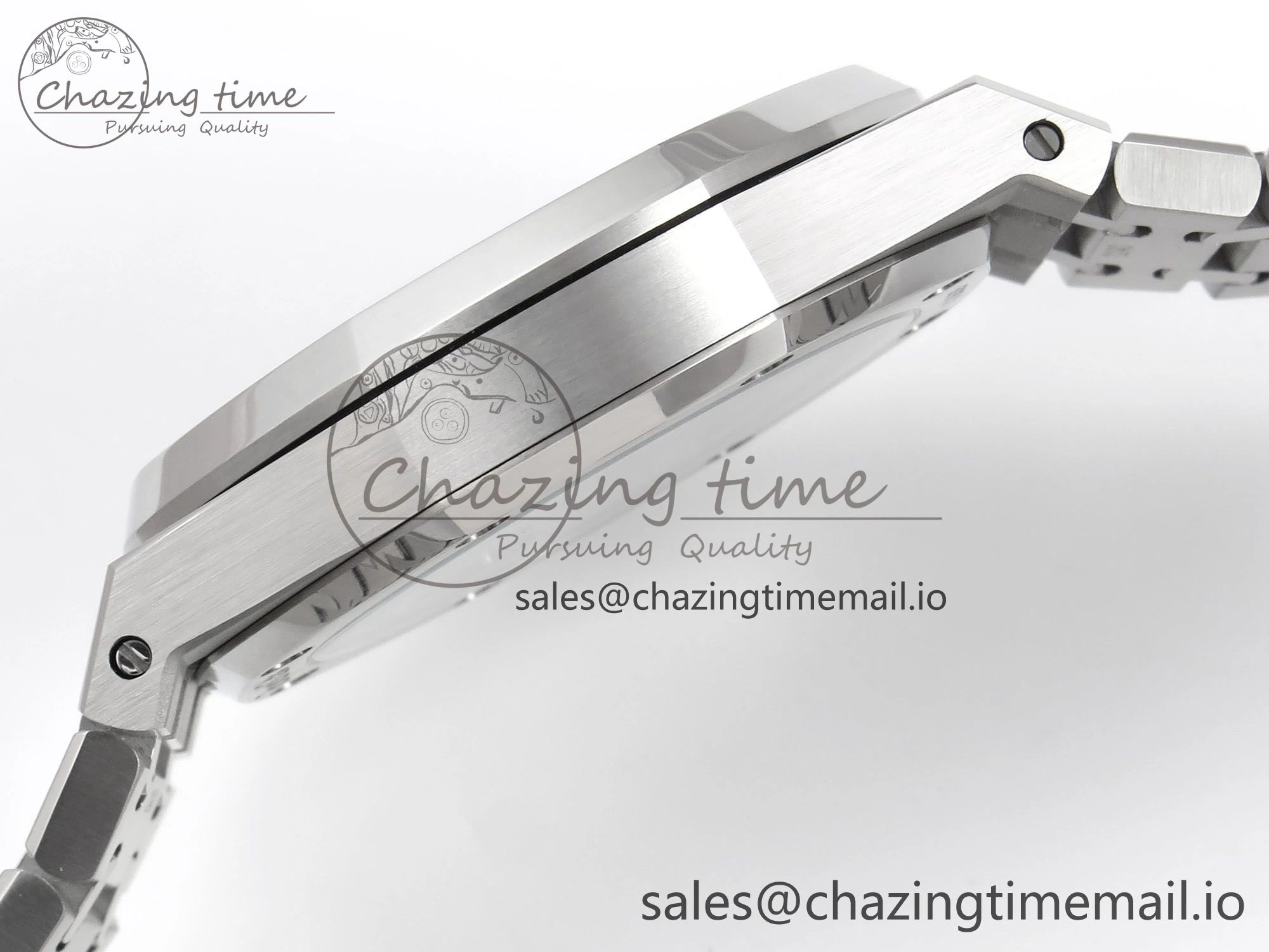 Royal Oak 41mm 15510 “50th Anniversary” SS IPF 1:1 Best Edition Gray Textured Dial on SS Bracelet SA4302 Super Clone