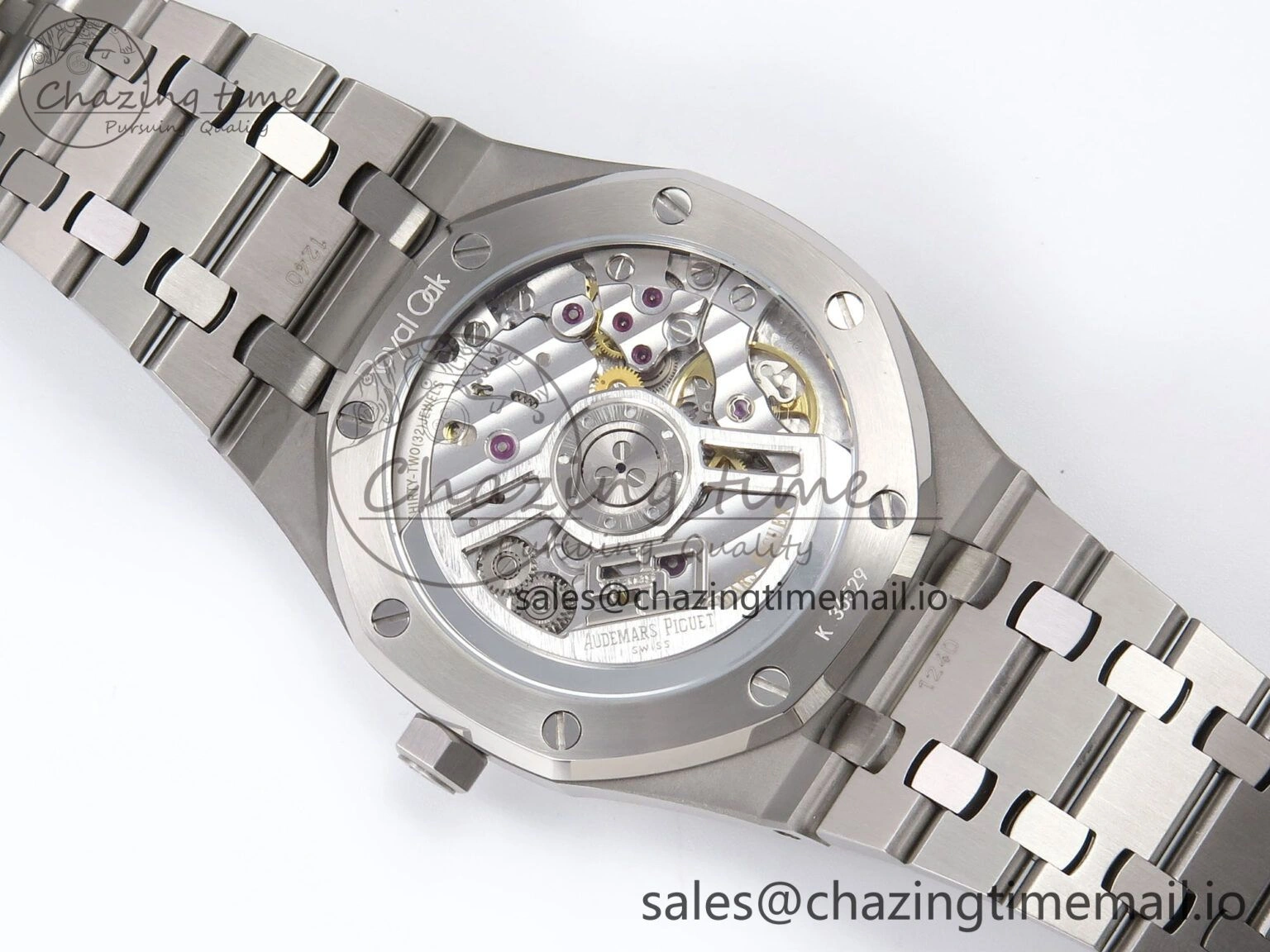Royal Oak 41mm 15510 “50th Anniversary” SS IPF 1:1 Best Edition Gray Textured Dial on SS Bracelet SA4302 Super Clone