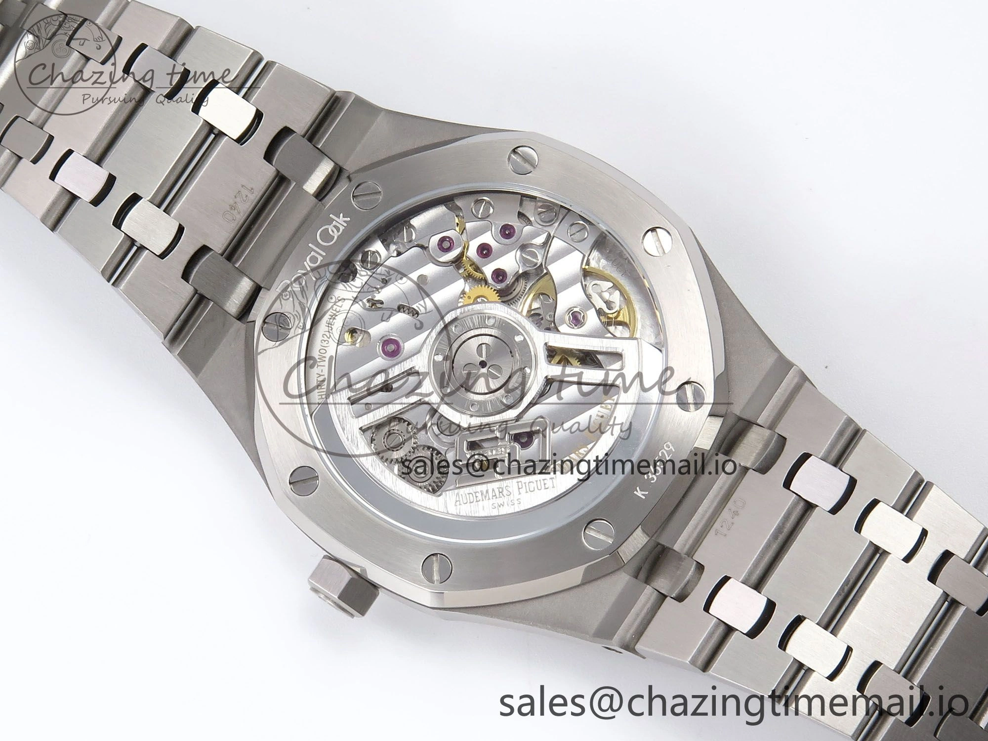 Royal Oak 41mm 15510 “50th Anniversary” SS IPF 1:1 Best Edition Gray Textured Dial on SS Bracelet SA4302 Super Clone