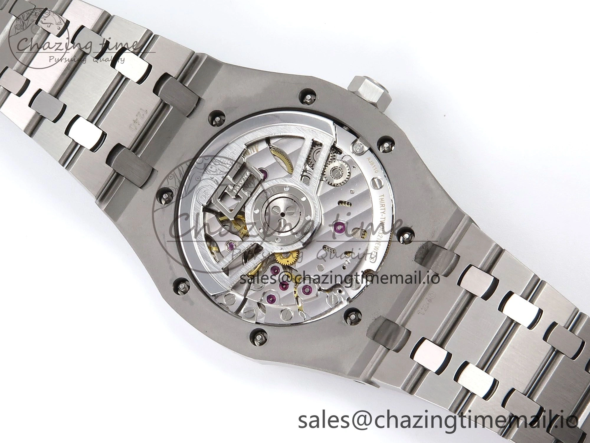Royal Oak 41mm 15510 “50th Anniversary” SS IPF 1:1 Best Edition Gray Textured Dial on SS Bracelet SA4302 Super Clone