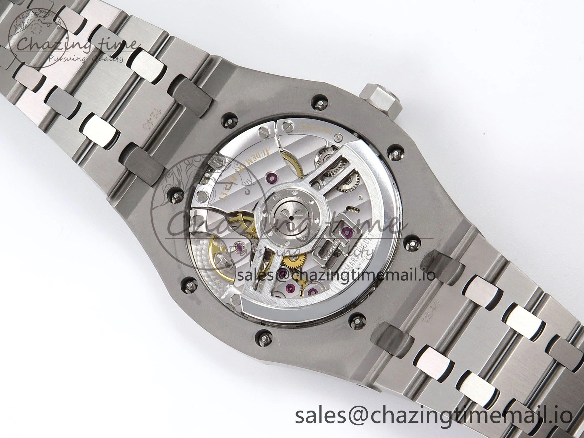 Royal Oak 41mm 15510 “50th Anniversary” SS IPF 1:1 Best Edition Gray Textured Dial on SS Bracelet SA4302 Super Clone