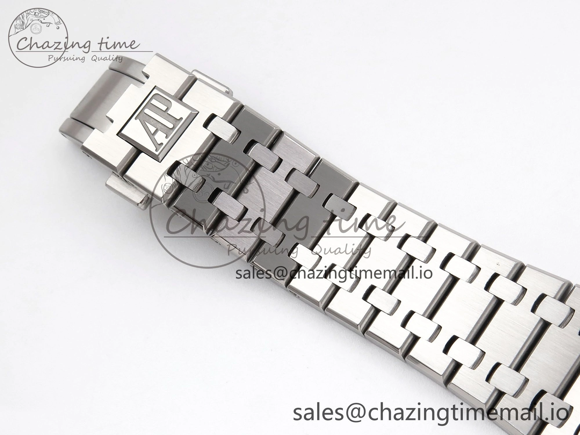 Royal Oak 41mm 15510 “50th Anniversary” SS IPF 1:1 Best Edition Gray Textured Dial on SS Bracelet SA4302 Super Clone