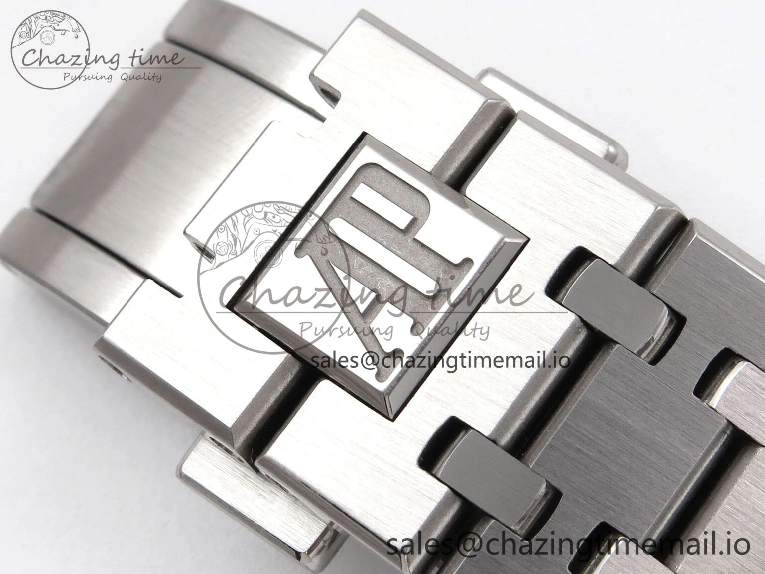 Royal Oak 41mm 15510 “50th Anniversary” SS IPF 1:1 Best Edition Gray Textured Dial on SS Bracelet SA4302 Super Clone