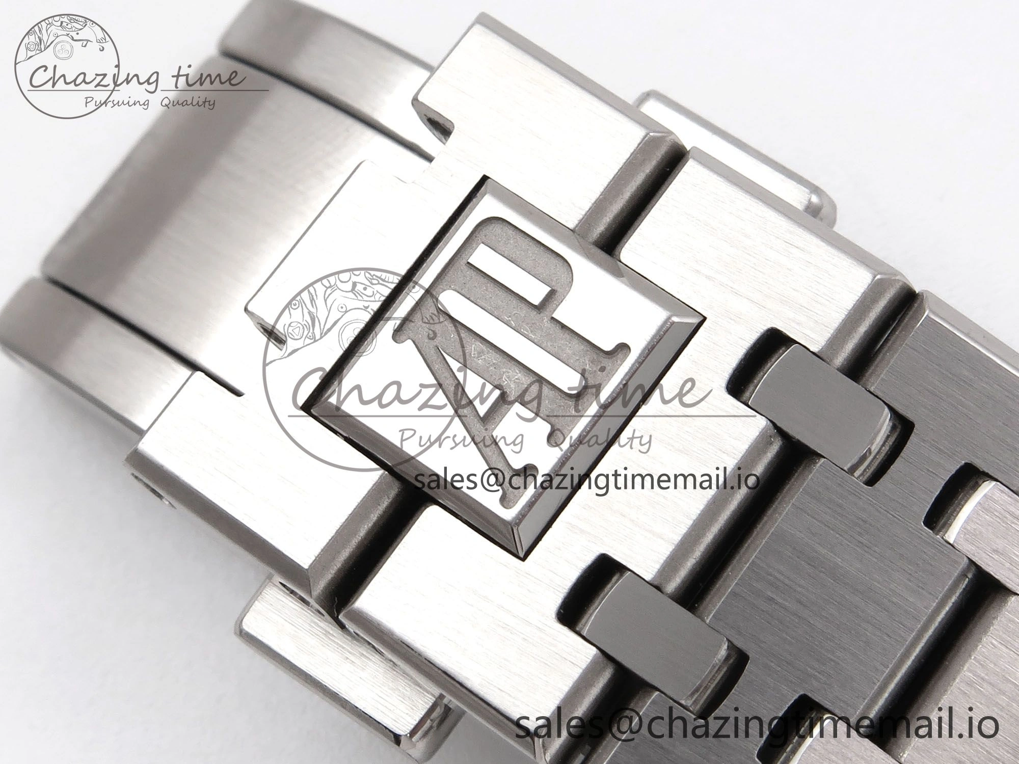 Royal Oak 41mm 15510 “50th Anniversary” SS IPF 1:1 Best Edition Gray Textured Dial on SS Bracelet SA4302 Super Clone