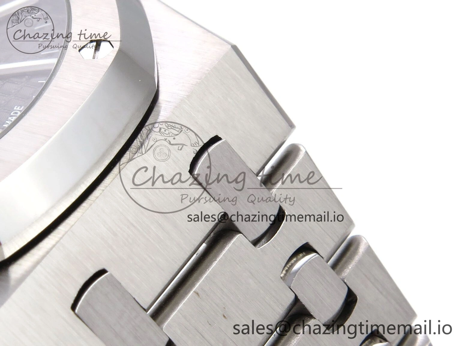 Royal Oak 41mm 15510 “50th Anniversary” SS IPF 1:1 Best Edition Gray Textured Dial on SS Bracelet SA4302 Super Clone