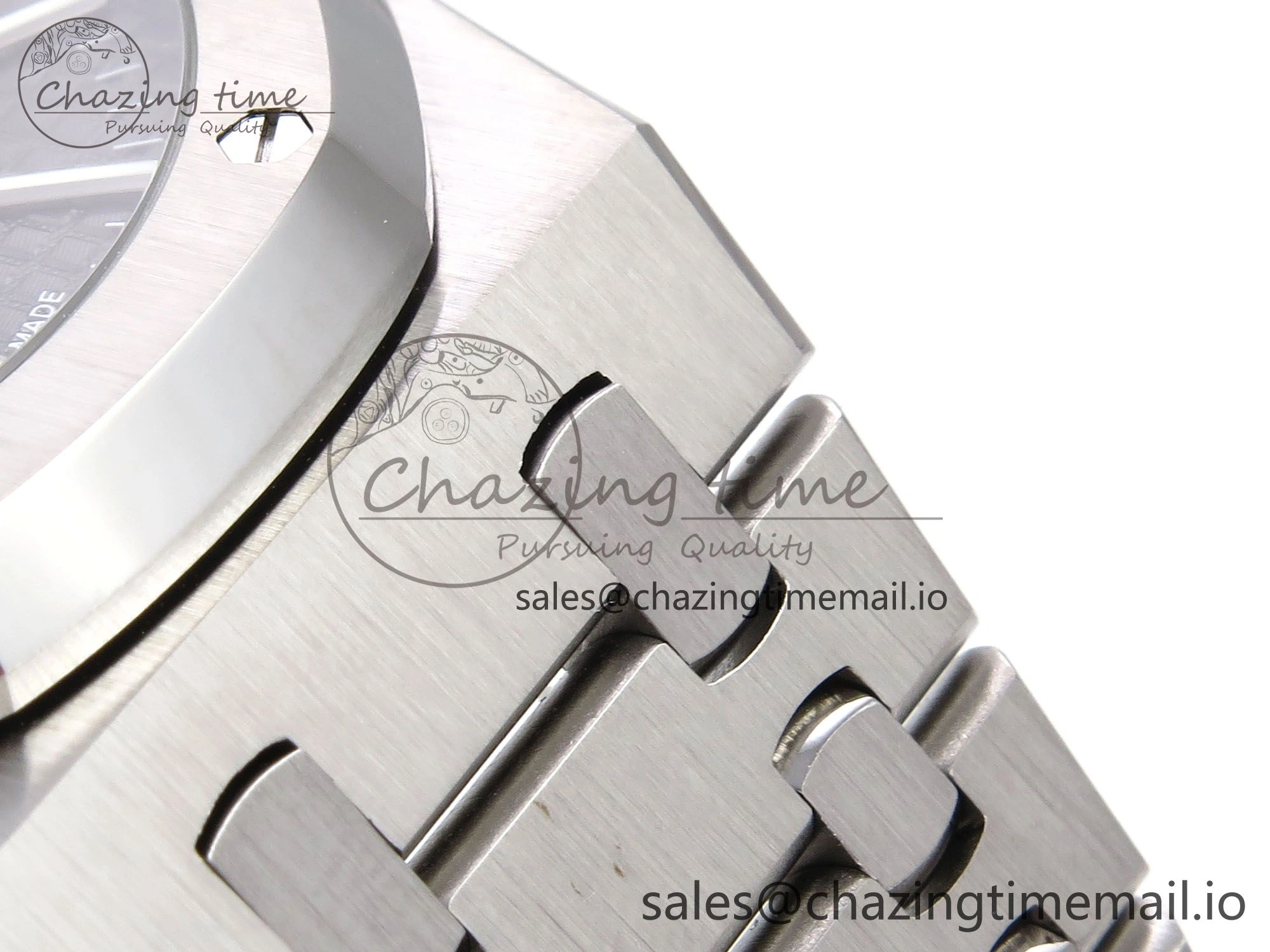 Royal Oak 41mm 15510 “50th Anniversary” SS IPF 1:1 Best Edition Gray Textured Dial on SS Bracelet SA4302 Super Clone
