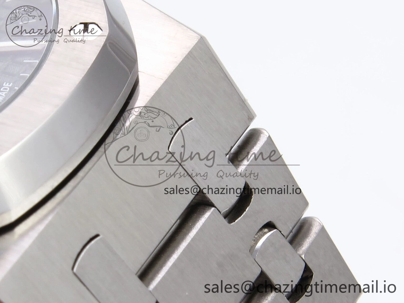 Royal Oak 41mm 15510 “50th Anniversary” SS IPF 1:1 Best Edition Green Textured Dial on SS Bracelet SA4302 Super Clone