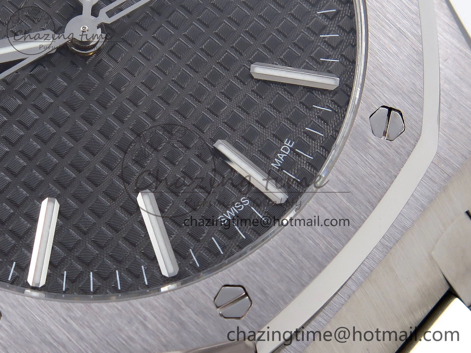 Royal Oak 41mm 15510 “50th Anniversary” SS SF 1:1 Best Edition Black Dial on SS Bracelet SA4302 Super Clone