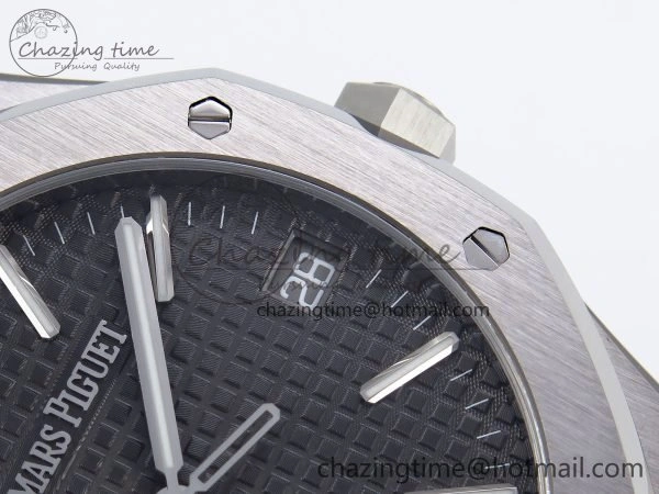 Royal Oak 41mm 15510 “50th Anniversary” SS SF 1:1 Best Edition Black Dial on SS Bracelet SA4302 Super Clone