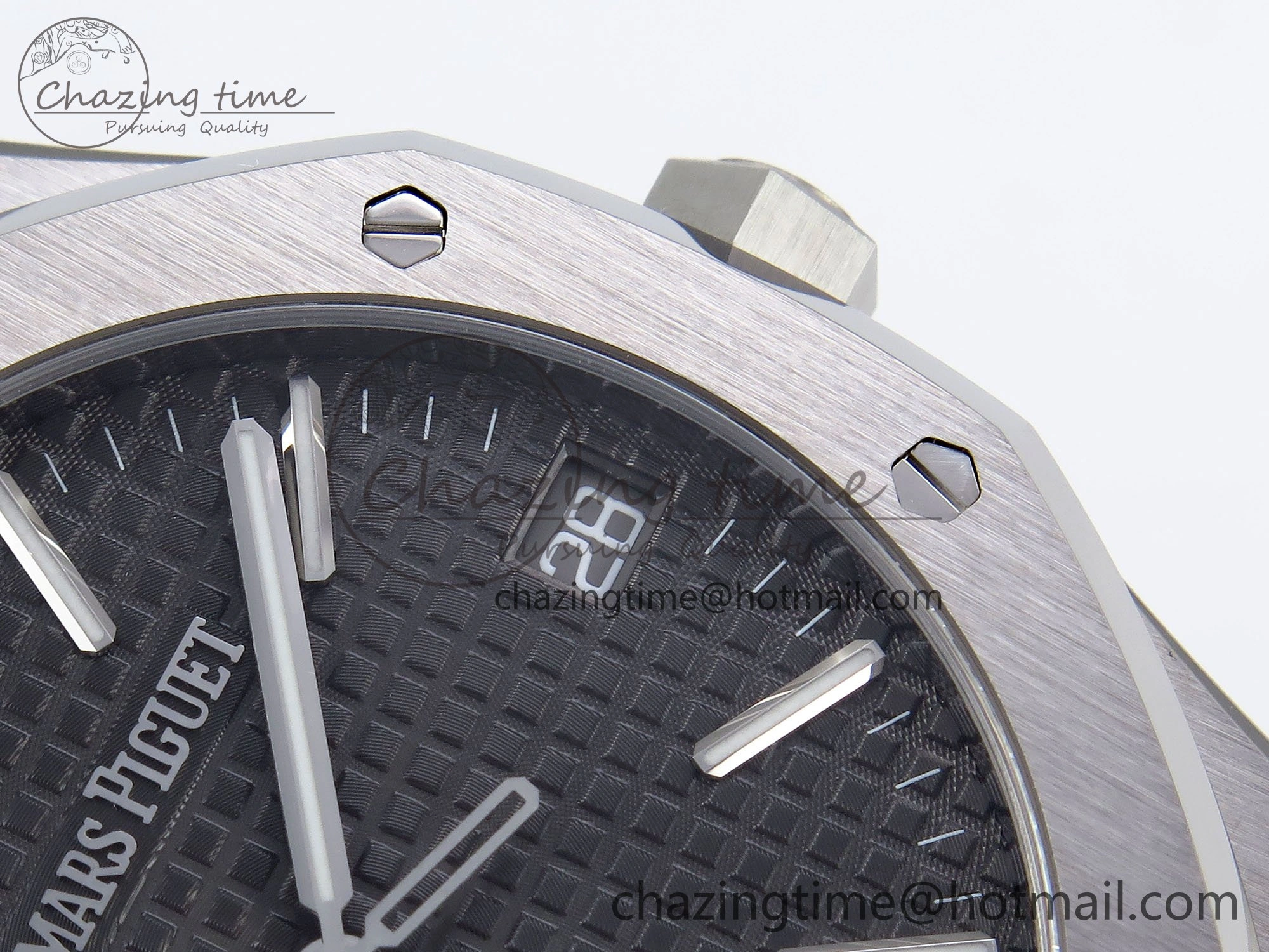 Royal Oak 41mm 15510 “50th Anniversary” SS SF 1:1 Best Edition Black Dial on SS Bracelet SA4302 Super Clone