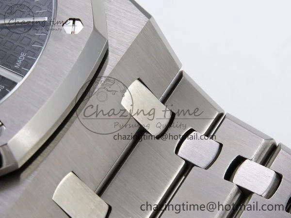 Royal Oak 41mm 15510 “50th Anniversary” SS SF 1:1 Best Edition Black Dial on SS Bracelet SA4302 Super Clone