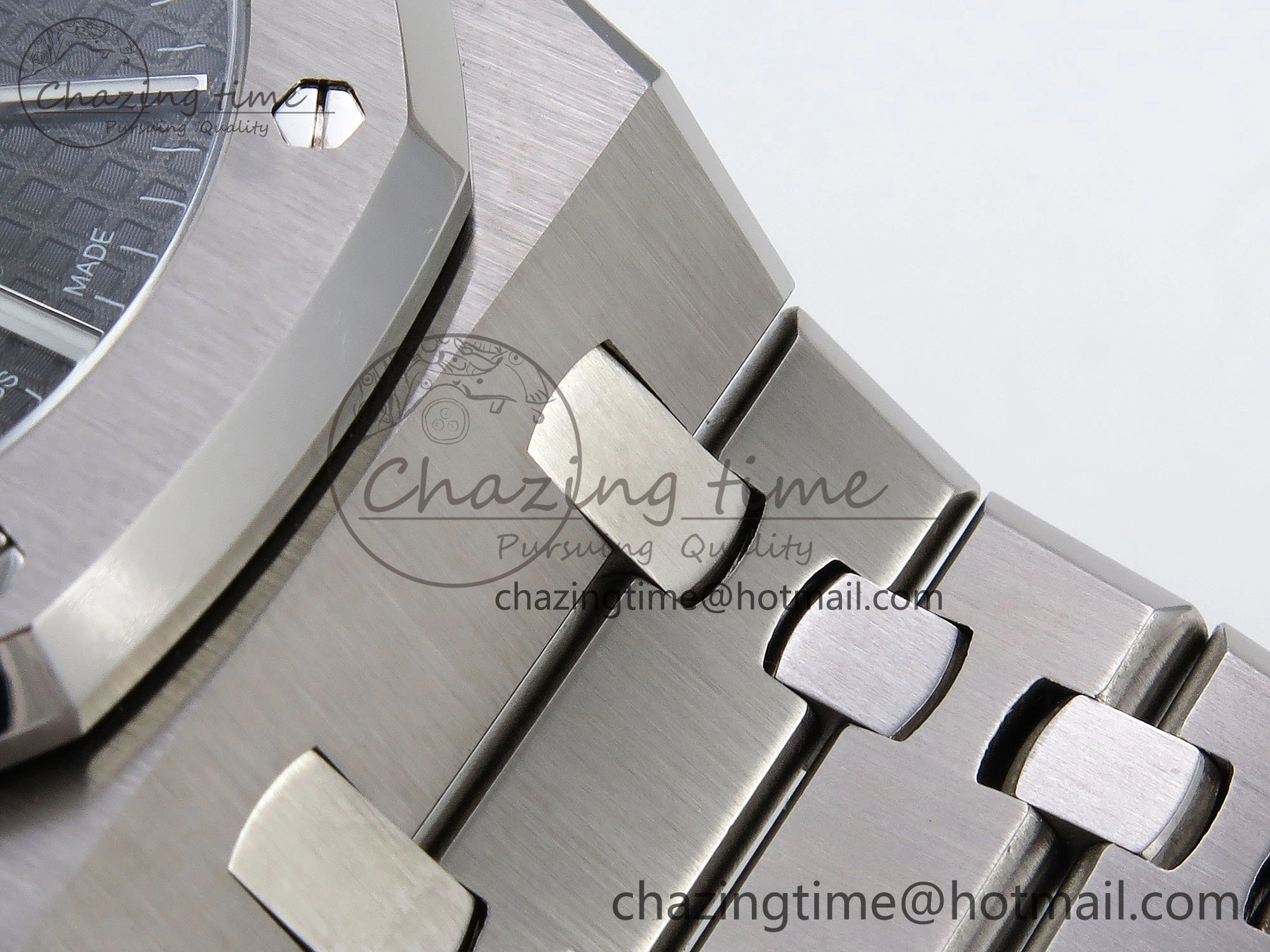 Royal Oak 41mm 15510 “50th Anniversary” SS SF 1:1 Best Edition Black Dial on SS Bracelet SA4302 Super Clone