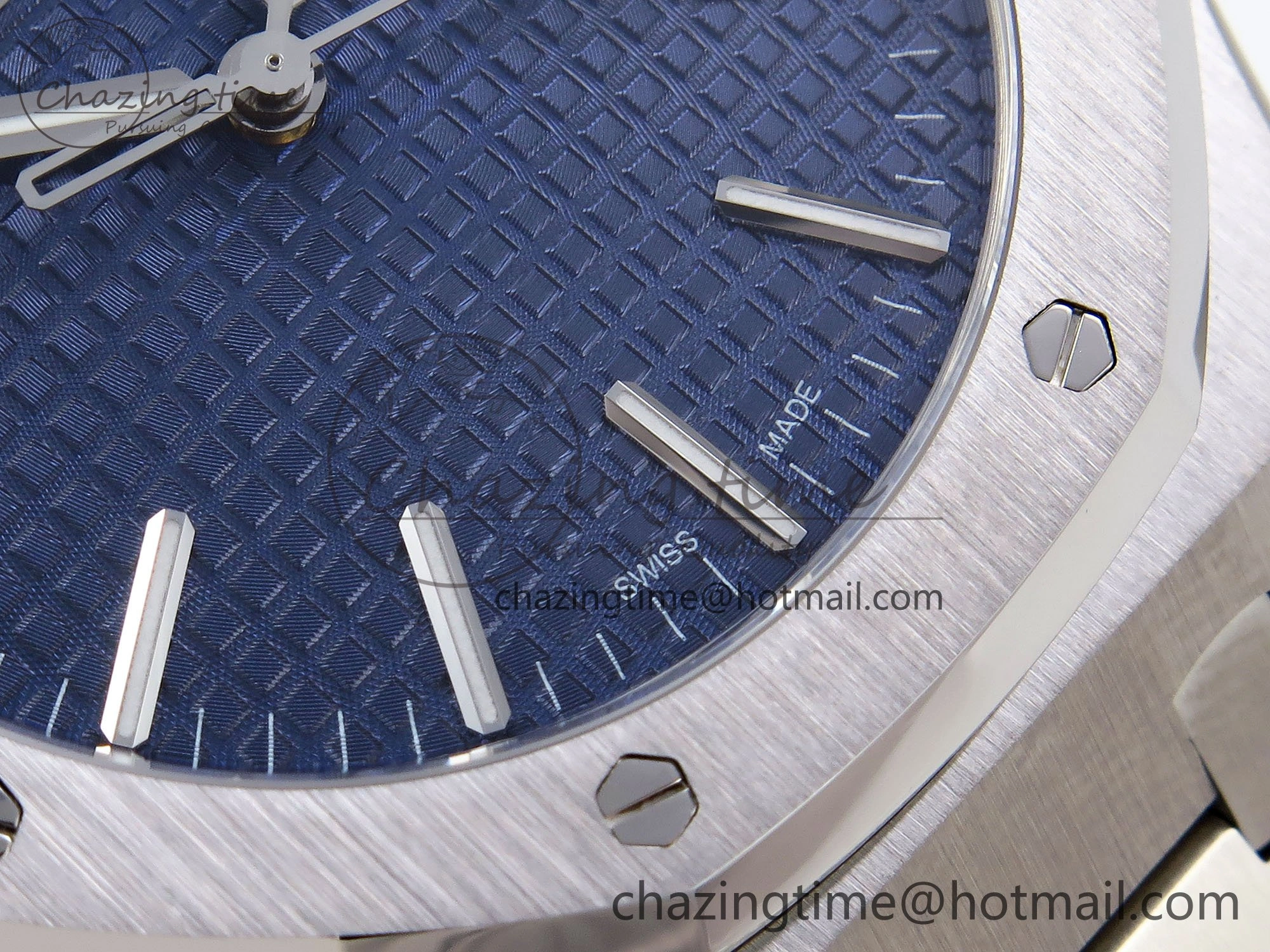 Royal Oak 41mm 15510 “50th Anniversary” SS SF 1:1 Best Edition Blue Dial on SS Bracelet SA4302 Super Clone