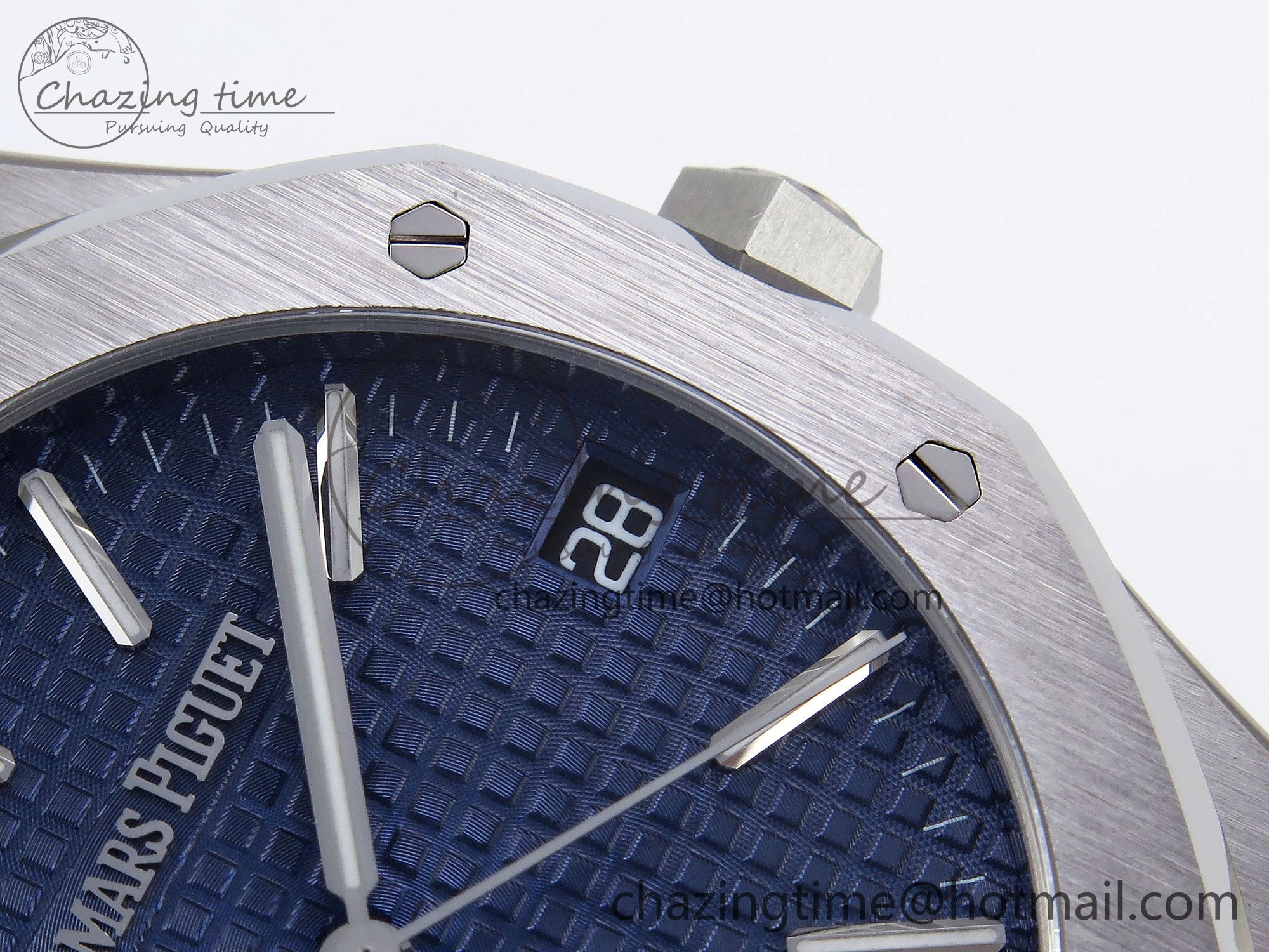 Royal Oak 41mm 15510 “50th Anniversary” SS SF 1:1 Best Edition Blue Dial on SS Bracelet SA4302 Super Clone