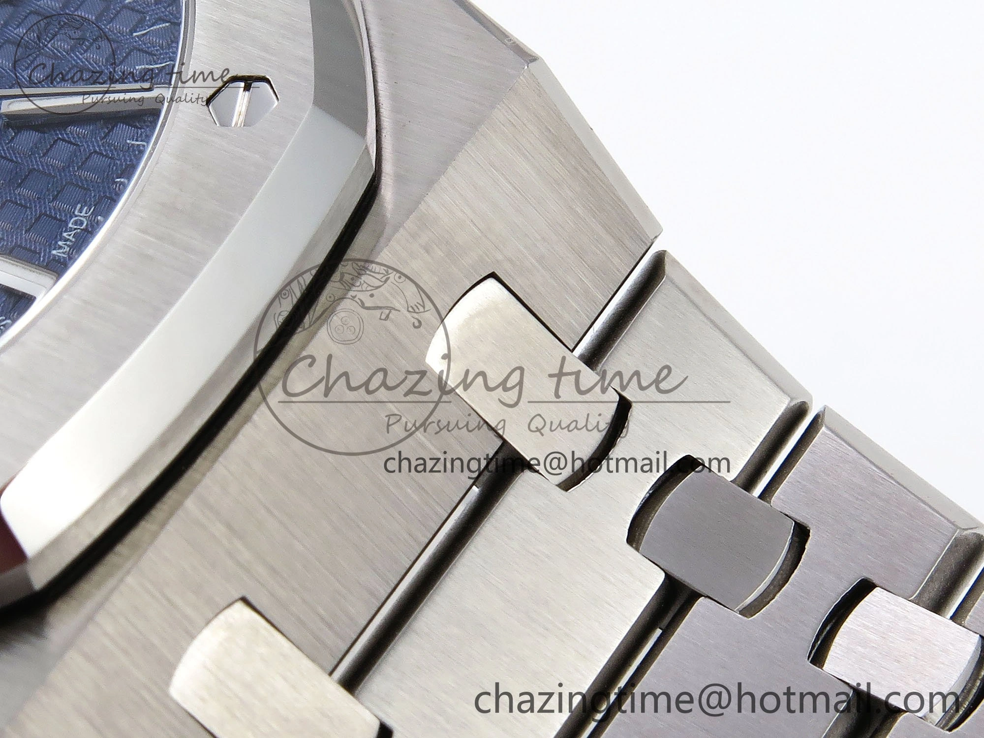 Royal Oak 41mm 15510 “50th Anniversary” SS SF 1:1 Best Edition Blue Dial on SS Bracelet SA4302 Super Clone