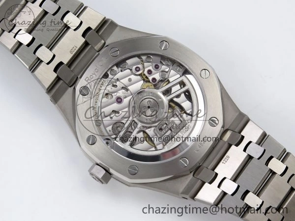 Royal Oak 41mm 15510 “50th Anniversary” SS SF 1:1 Best Edition Gray Dial on SS Bracelet SA4302 Super Clone