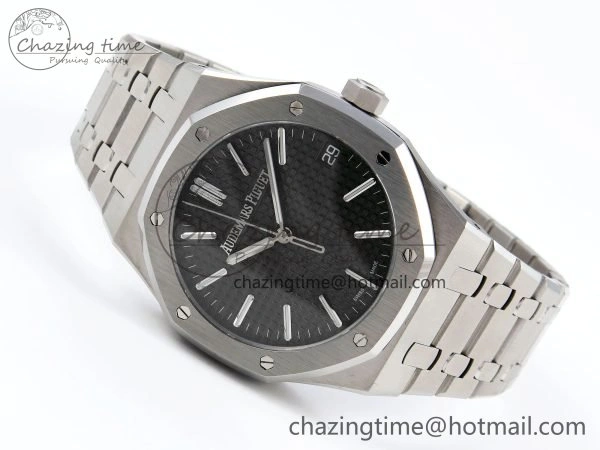 Royal Oak 41mm 15510 “50th Anniversary” SS SF 1:1 Best Edition Gray Dial on SS Bracelet SA4302 Super Clone