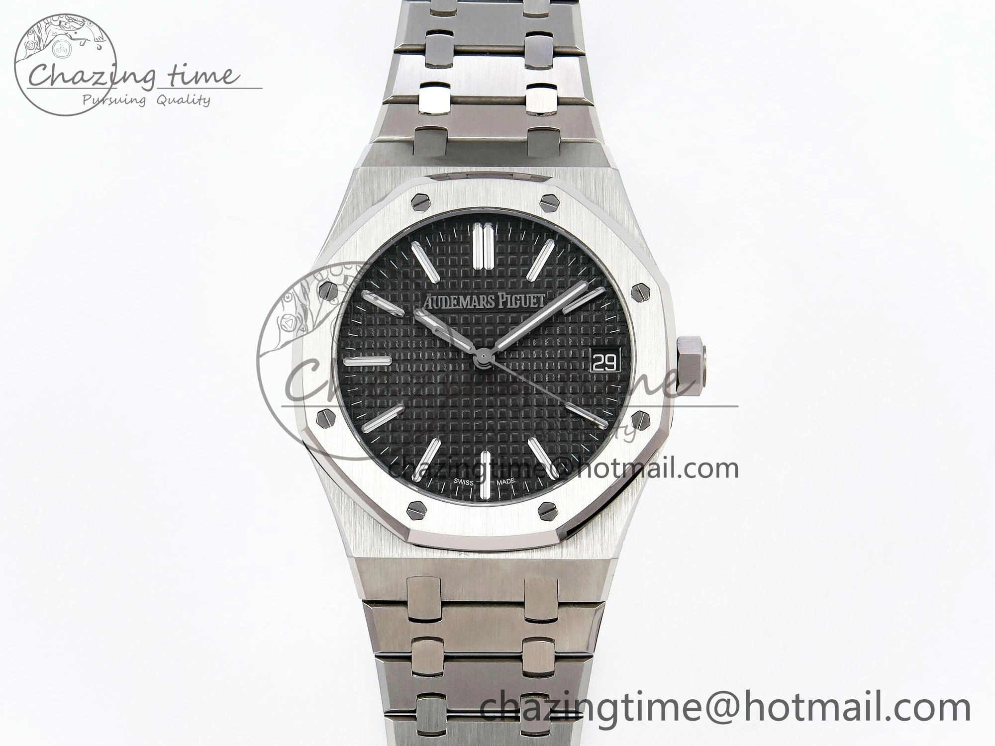 Royal Oak 41mm 15510 “50th Anniversary” SS SF 1:1 Best Edition Gray Dial on SS Bracelet SA4302 Super Clone