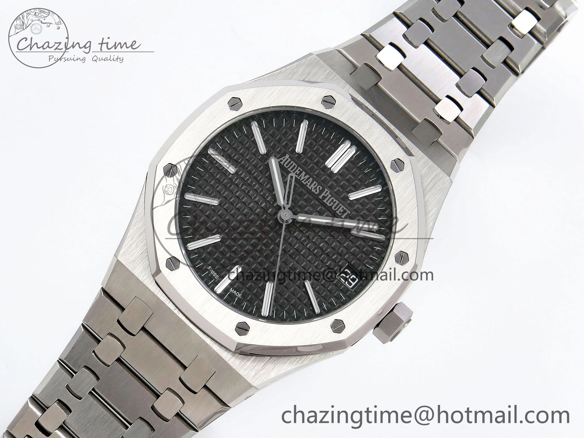 Royal Oak 41mm 15510 “50th Anniversary” SS SF 1:1 Best Edition Gray Dial on SS Bracelet SA4302 Super Clone
