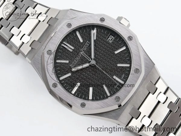 Royal Oak 41mm 15510 “50th Anniversary” SS SF 1:1 Best Edition Gray Dial on SS Bracelet SA4302 Super Clone