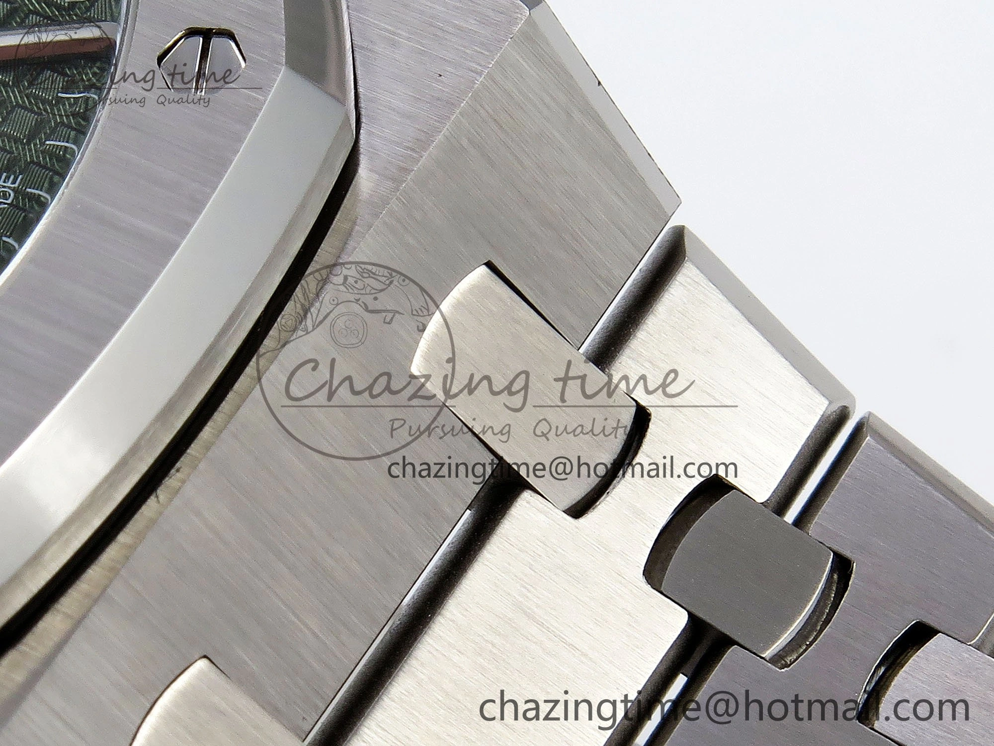 Royal Oak 41mm 15510 “50th Anniversary” SS SF 1:1 Best Edition Green Dial on SS Bracelet SA4302 Super Clone